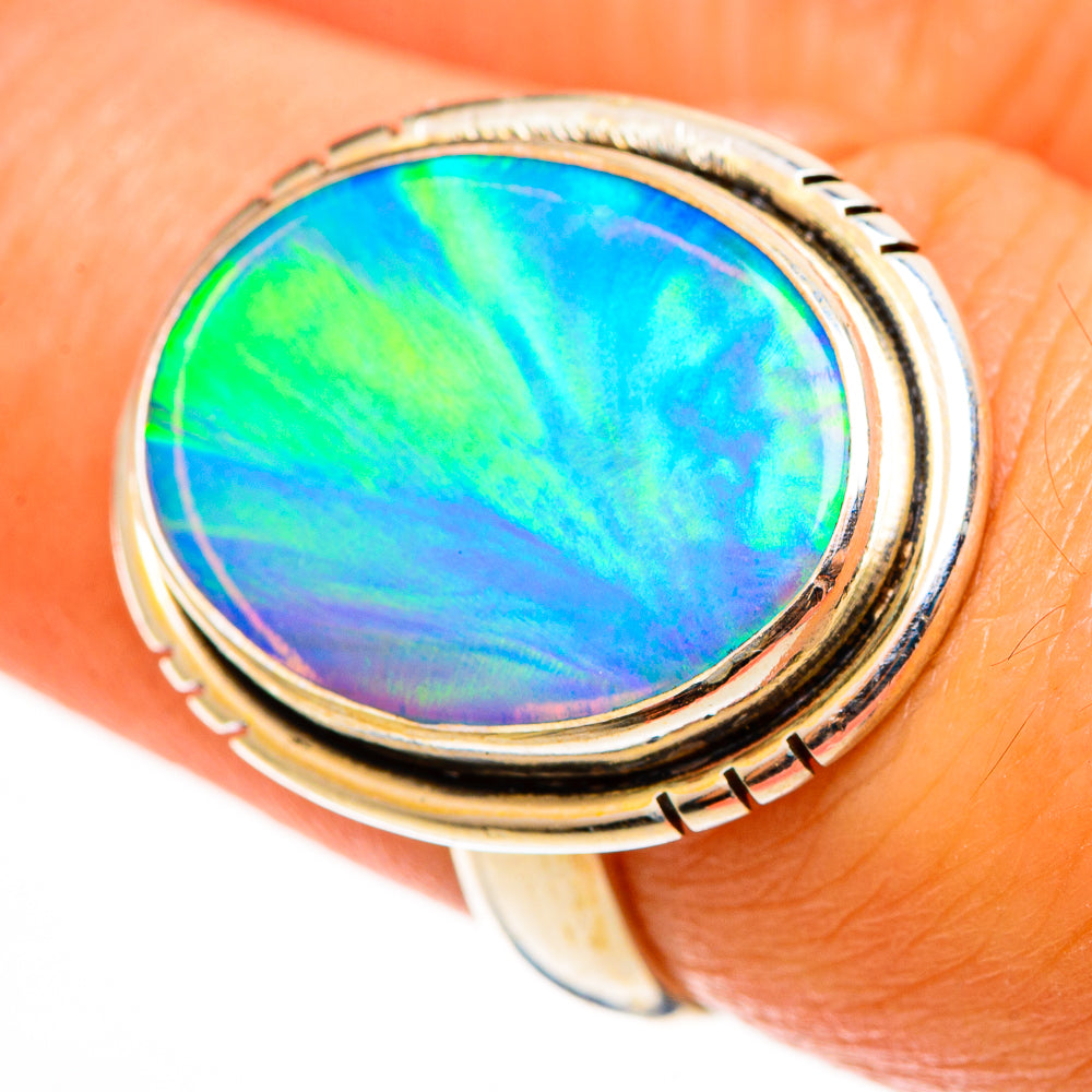 Aura Opal Rings handcrafted by Ana Silver Co - RING113140