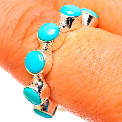 Sleeping Beauty Turquoise Rings handcrafted by Ana Silver Co - RING113143