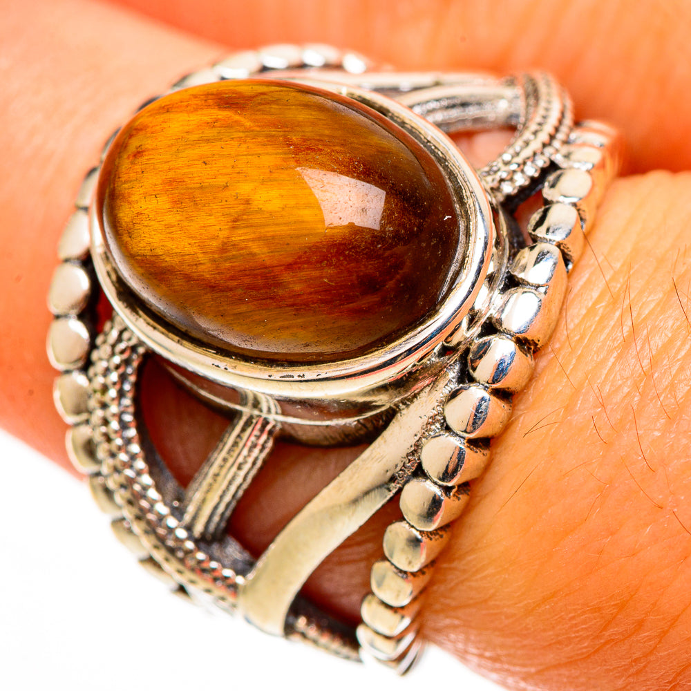 Tiger Eye Rings handcrafted by Ana Silver Co - RING113150