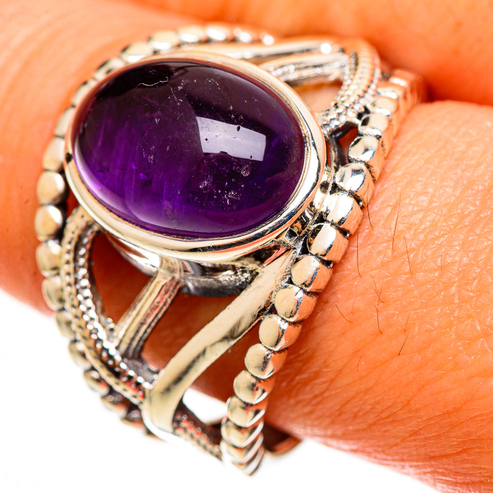 Amethyst Rings handcrafted by Ana Silver Co - RING113153