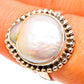 Mother Of Pearl Rings handcrafted by Ana Silver Co - RING113157