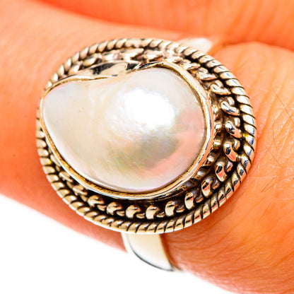Mother Of Pearl Rings handcrafted by Ana Silver Co - RING113158