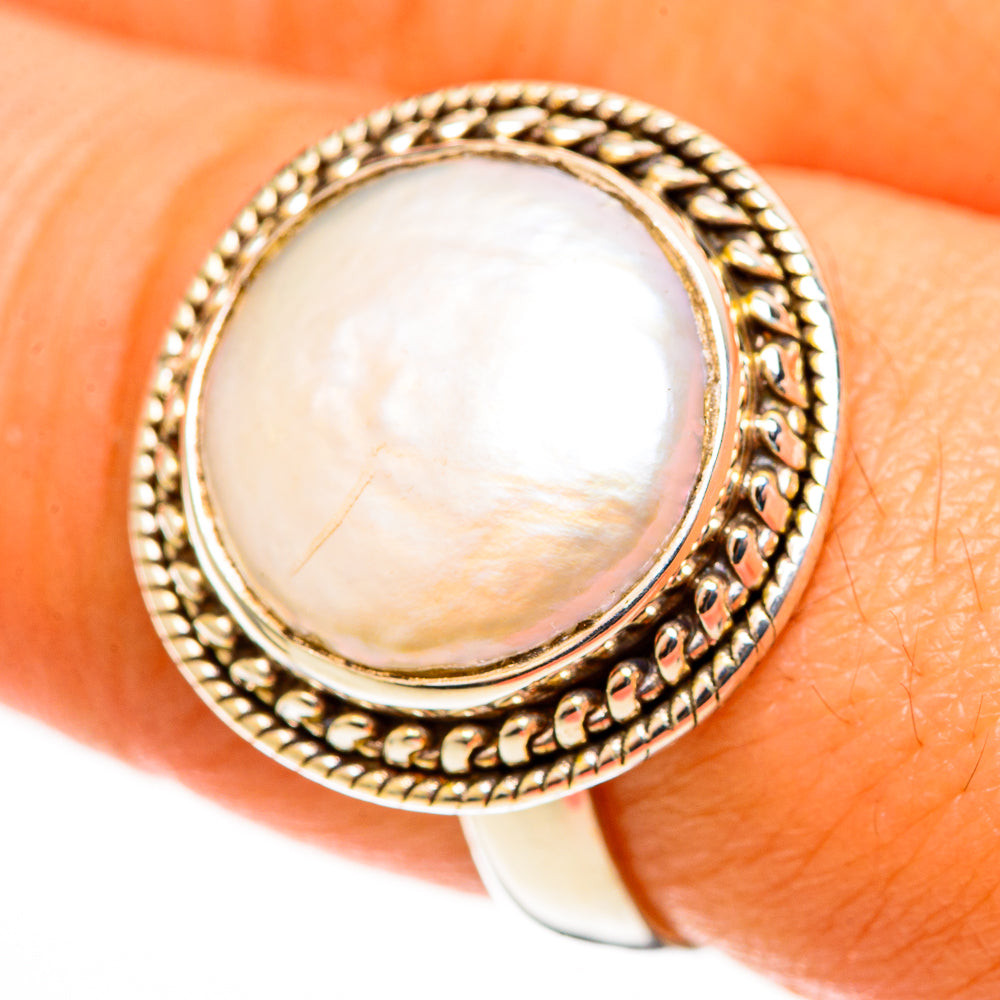 Mother Of Pearl Rings handcrafted by Ana Silver Co - RING113159