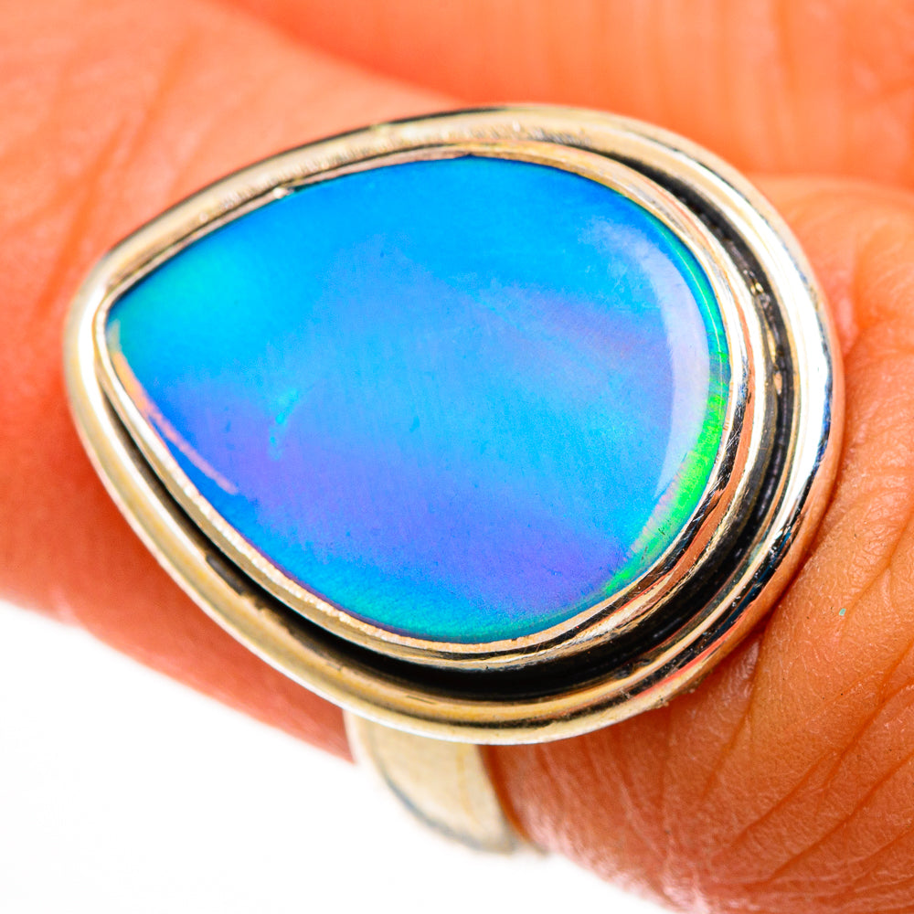Aura Opal Rings handcrafted by Ana Silver Co - RING113163