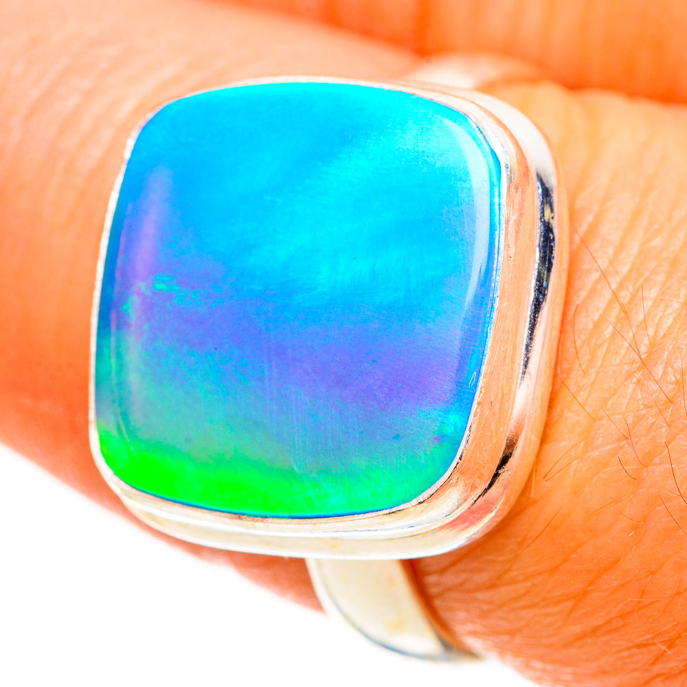 Aura Opal Rings handcrafted by Ana Silver Co - RING113164