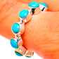Sleeping Beauty Turquoise Rings handcrafted by Ana Silver Co - RING113168