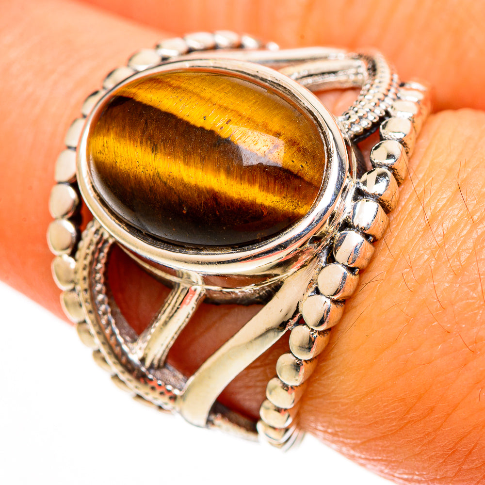 Tiger Eye Rings handcrafted by Ana Silver Co - RING113174