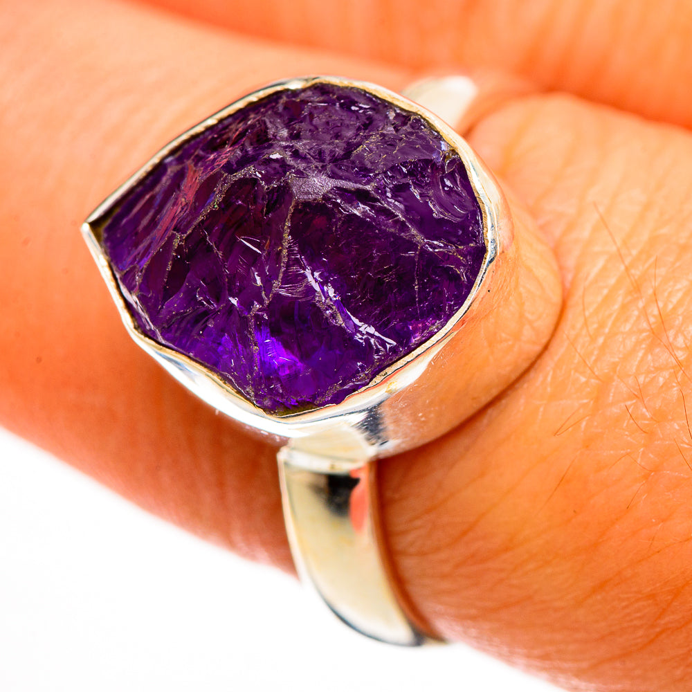 Amethyst Rings handcrafted by Ana Silver Co - RING113179