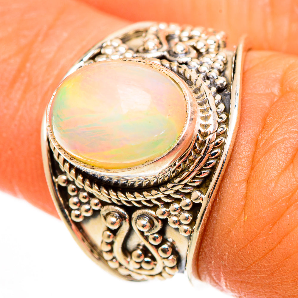 Ethiopian Opal Rings handcrafted by Ana Silver Co - RING113190