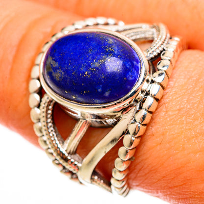 Lapis Lazuli Rings handcrafted by Ana Silver Co - RING113193
