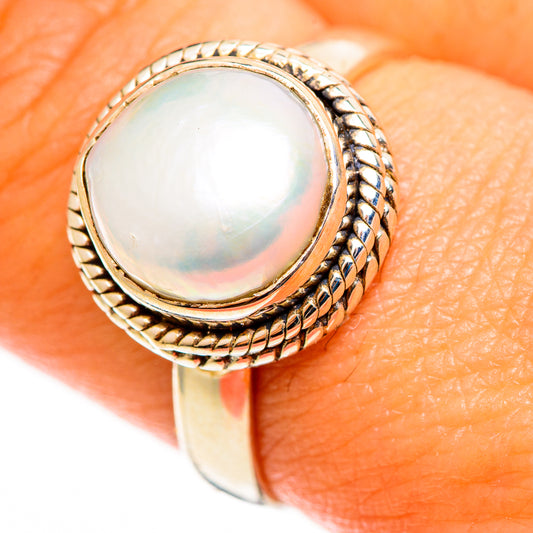 Cultured Pearl Rings handcrafted by Ana Silver Co - RING113206