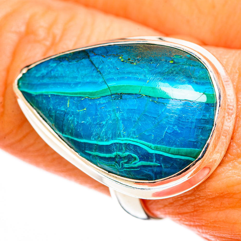 Chrysocolla Rings handcrafted by Ana Silver Co - RING113214