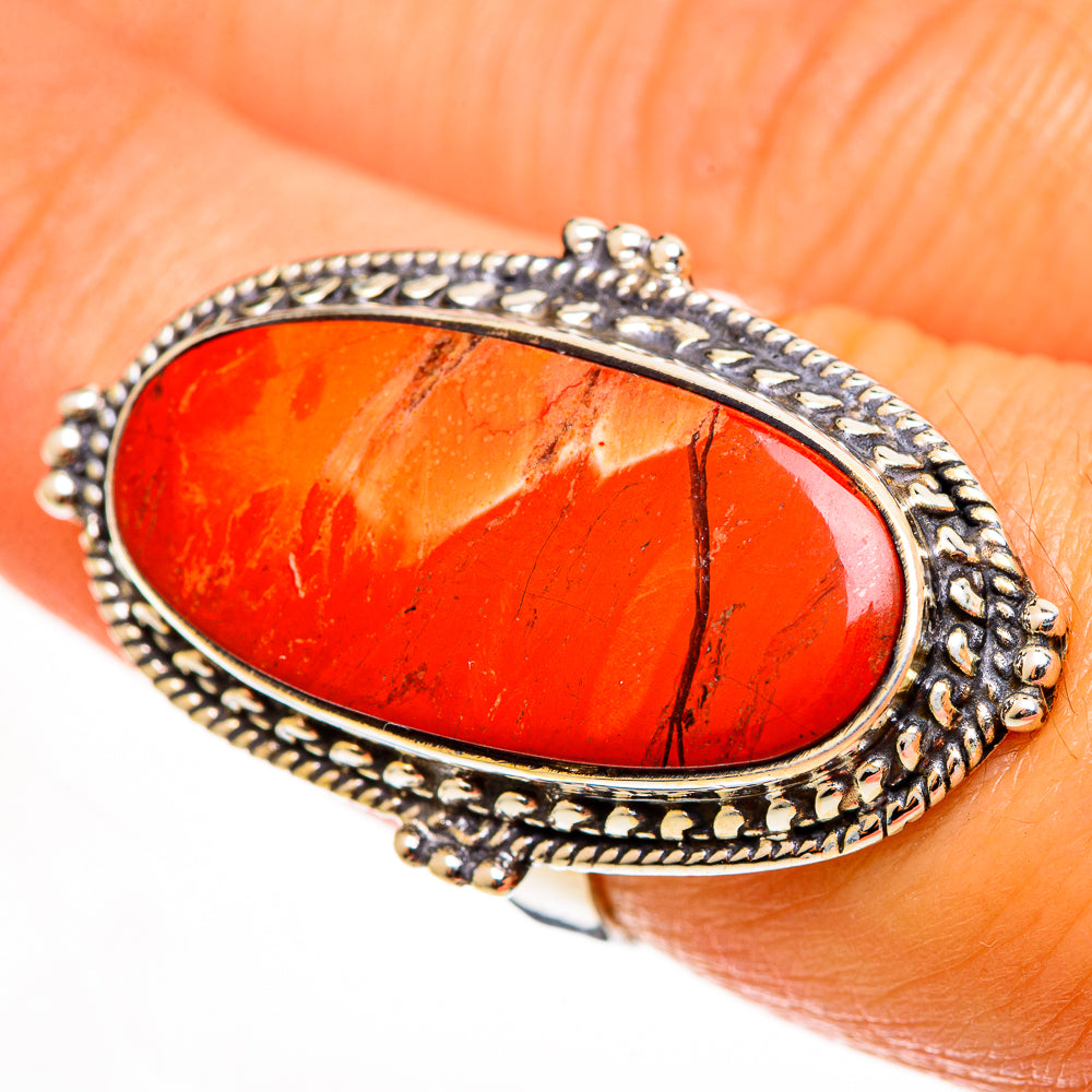 Red Jasper Rings handcrafted by Ana Silver Co - RING113224