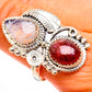 Rainbow Moonstone Rings handcrafted by Ana Silver Co - RING113229