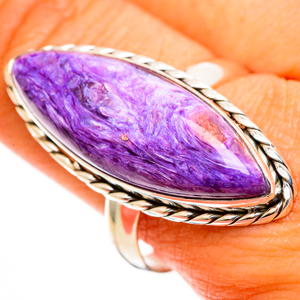 Charoite Rings handcrafted by Ana Silver Co - RING113232
