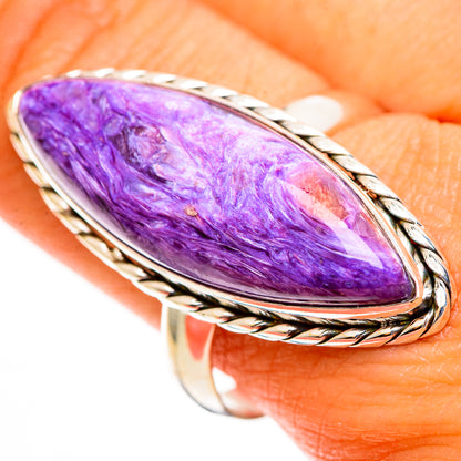 Charoite Rings handcrafted by Ana Silver Co - RING113232