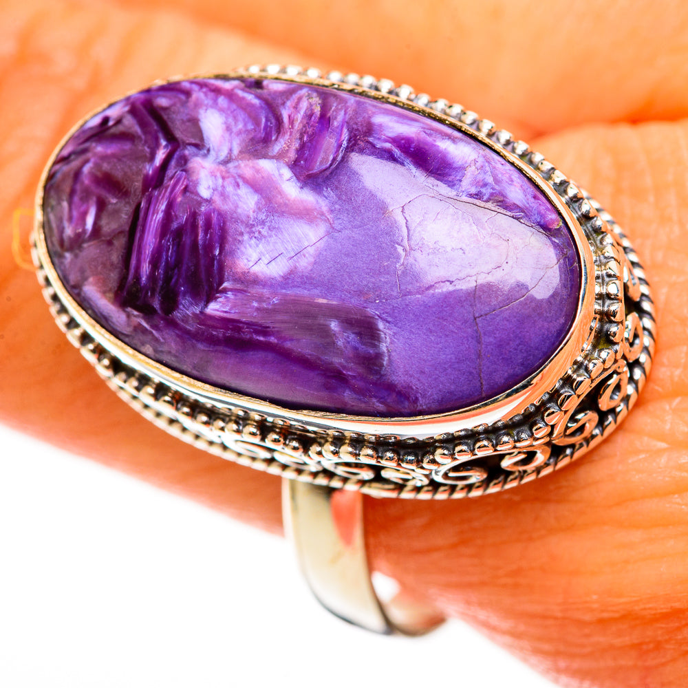 Charoite Rings handcrafted by Ana Silver Co - RING113233