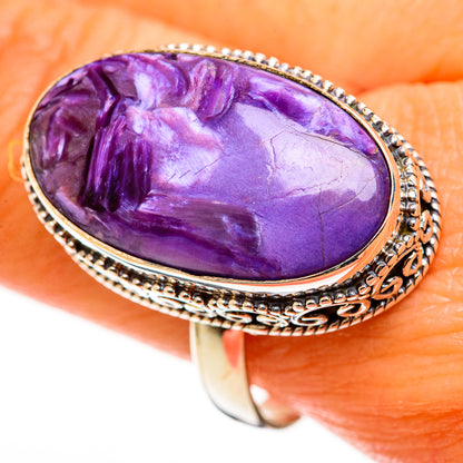 Charoite Rings handcrafted by Ana Silver Co - RING113233