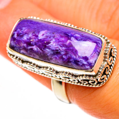 Charoite Rings handcrafted by Ana Silver Co - RING113234