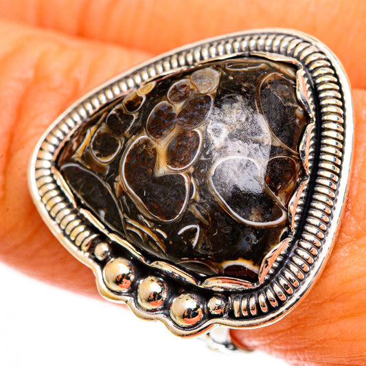 Turritella Agate Rings handcrafted by Ana Silver Co - RING113254