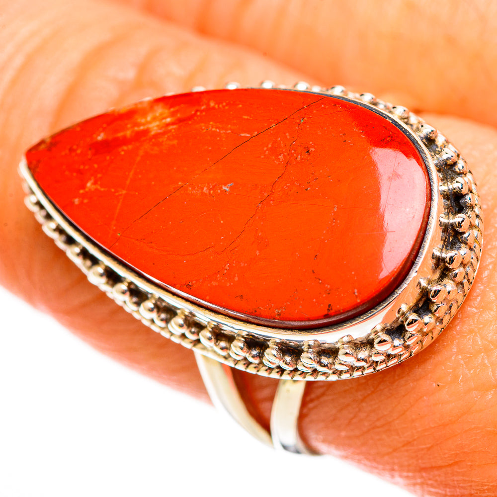 Red Jasper Rings handcrafted by Ana Silver Co - RING113255