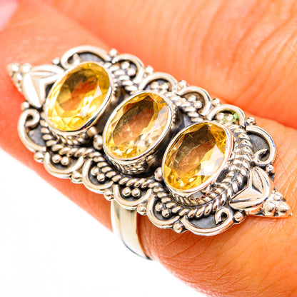 Citrine Rings handcrafted by Ana Silver Co - RING113261