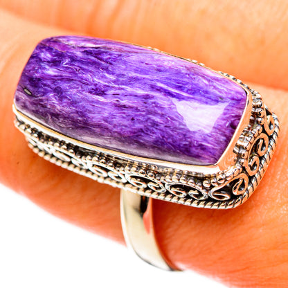 Charoite Rings handcrafted by Ana Silver Co - RING113265