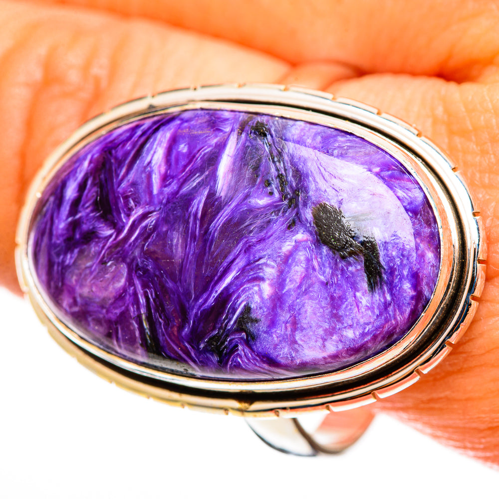 Charoite Rings handcrafted by Ana Silver Co - RING113266