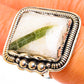 Green Tourmaline In Quartz Rings handcrafted by Ana Silver Co - RING113269