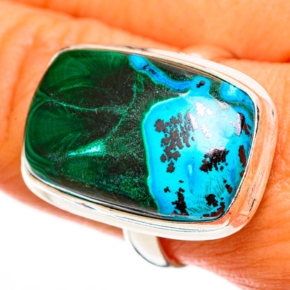 Malachite In Chrysocolla Rings handcrafted by Ana Silver Co - RING113274