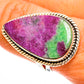 Ruby Zoisite Rings handcrafted by Ana Silver Co - RING113276