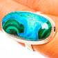Malachite In Chrysocolla Rings handcrafted by Ana Silver Co - RING113302