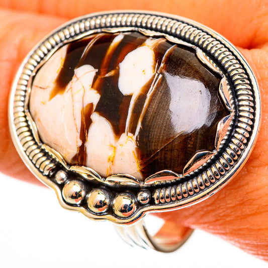 Peanut Wood Jasper Rings handcrafted by Ana Silver Co - RING113312