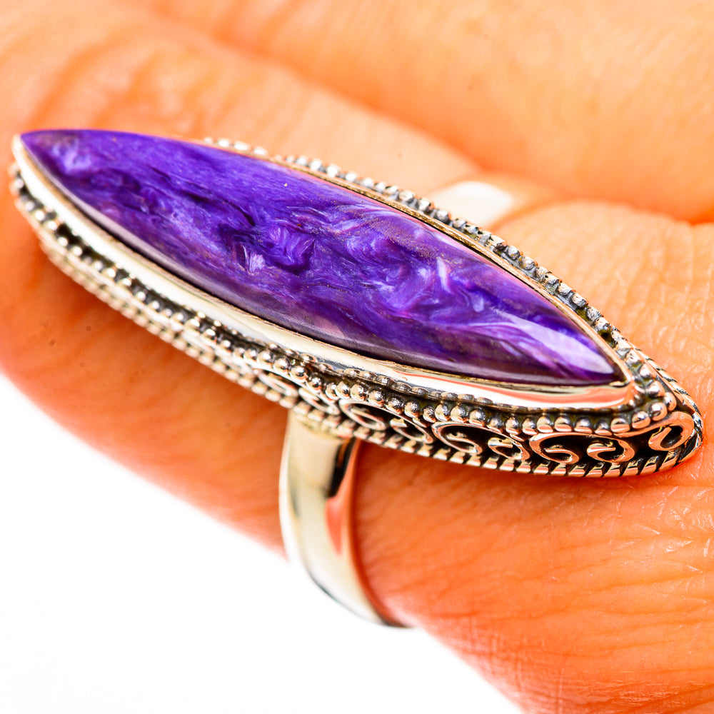 Charoite Rings handcrafted by Ana Silver Co - RING113338