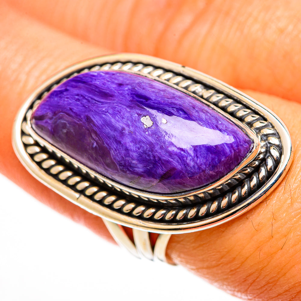 Charoite Rings handcrafted by Ana Silver Co - RING113340