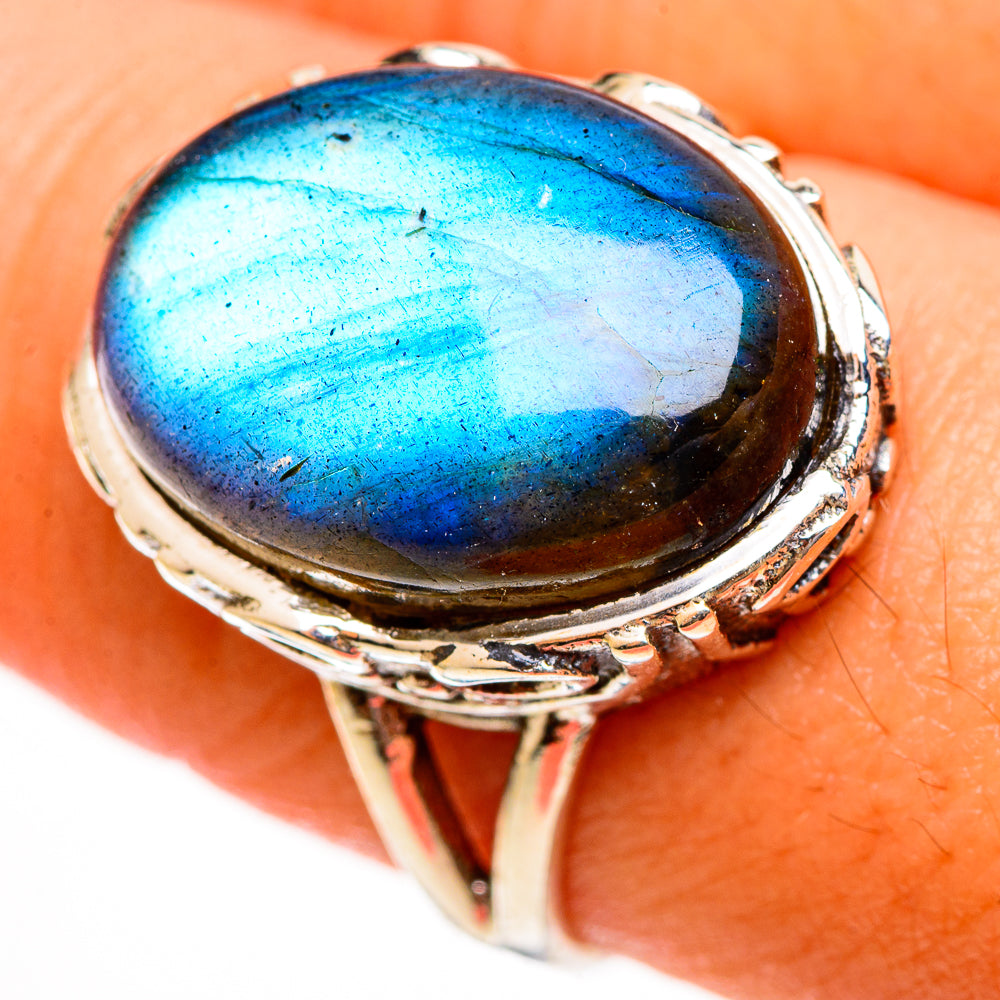 Labradorite Rings handcrafted by Ana Silver Co - RING113354