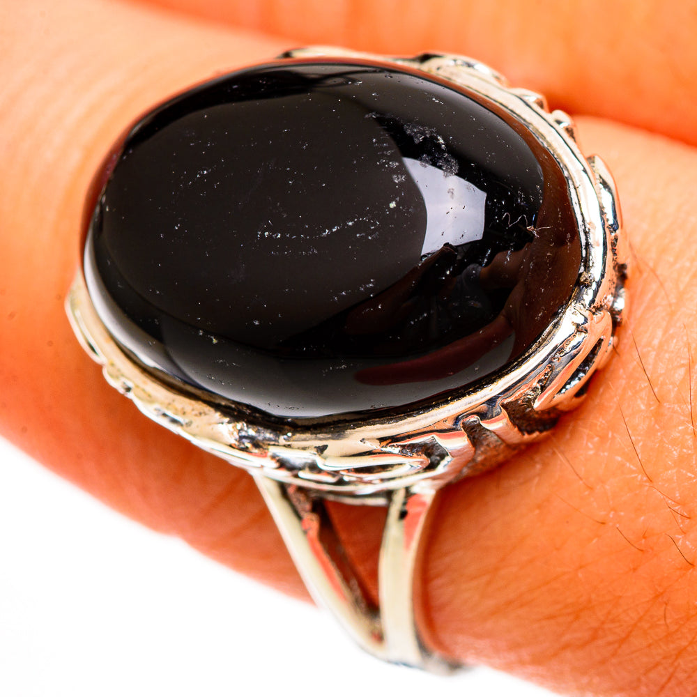 Black Onyx Rings handcrafted by Ana Silver Co - RING113365
