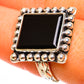 Black Onyx Rings handcrafted by Ana Silver Co - RING113366