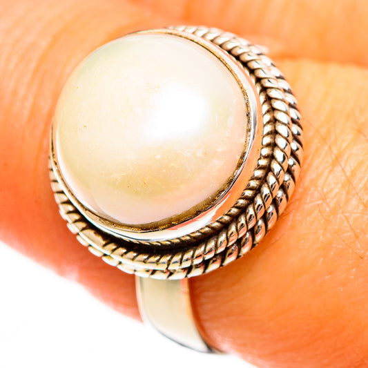 Cultured Pearl Rings handcrafted by Ana Silver Co - RING113370