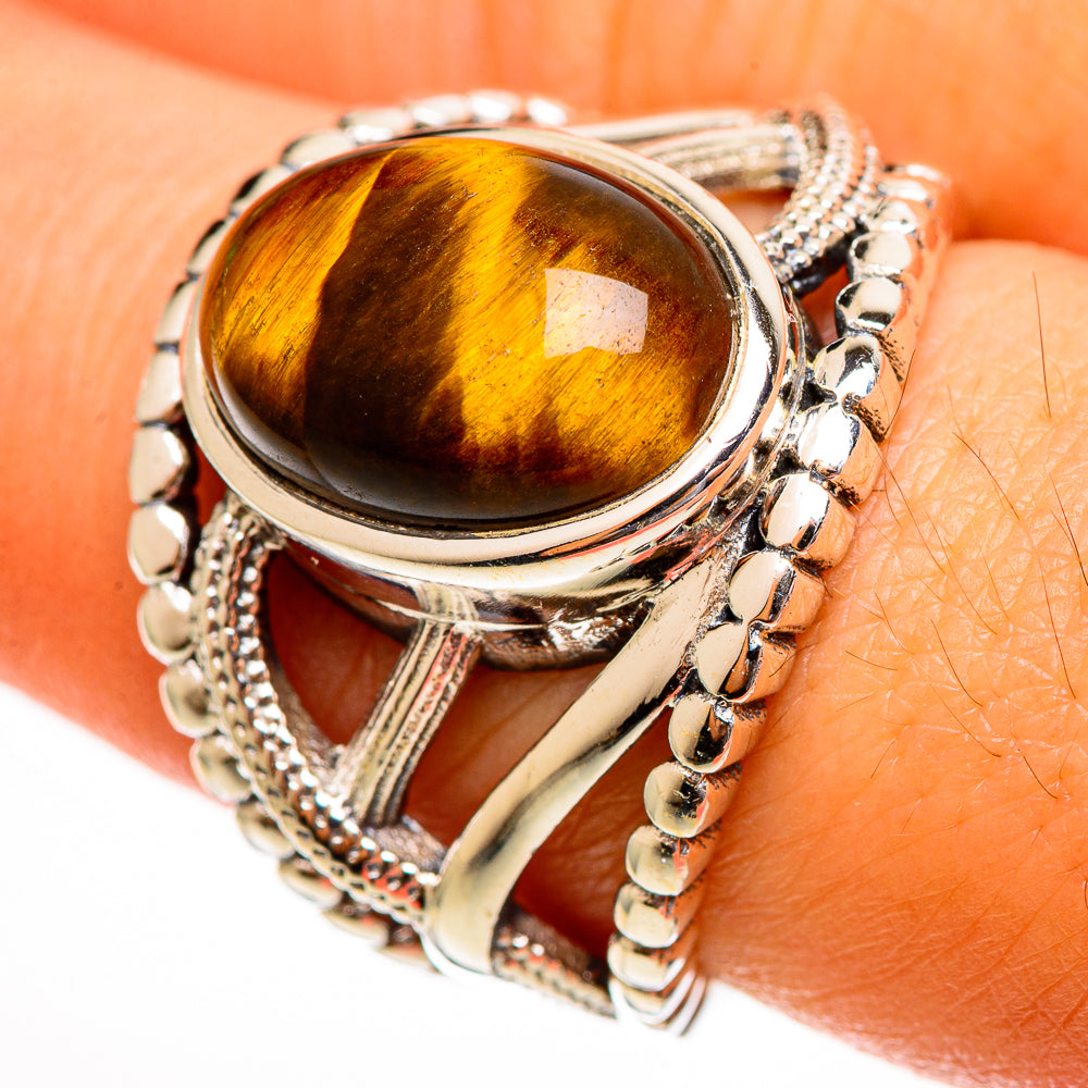 Tiger Eye Rings handcrafted by Ana Silver Co - RING113382