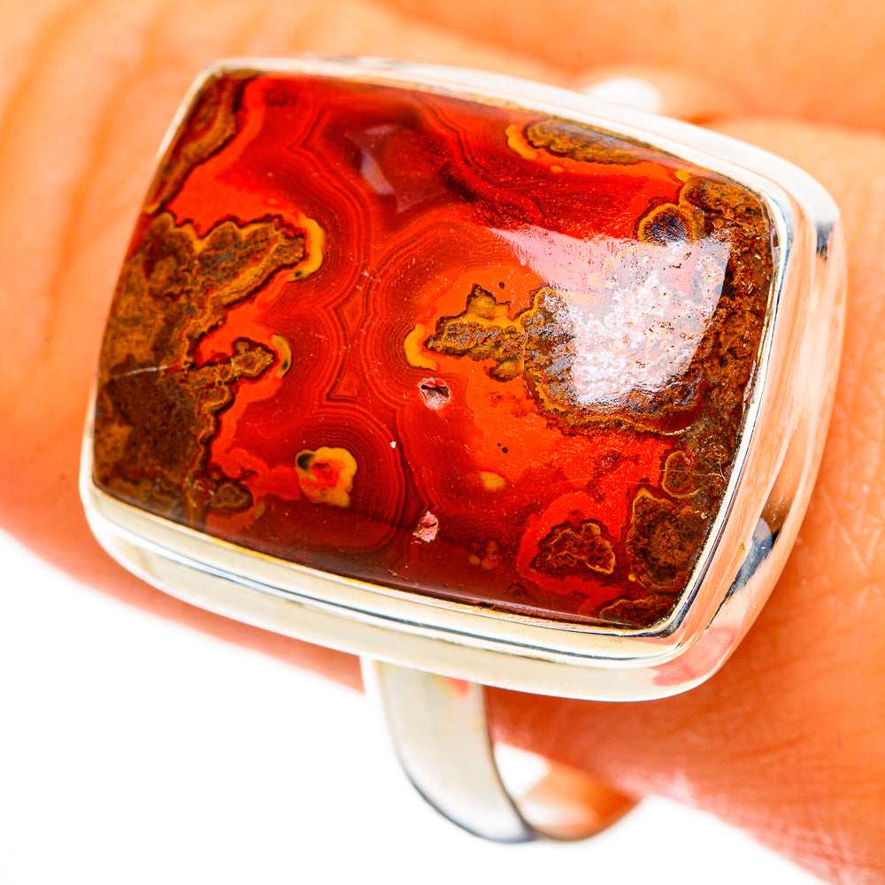 Moroccan Agate Rings handcrafted by Ana Silver Co - RING113383