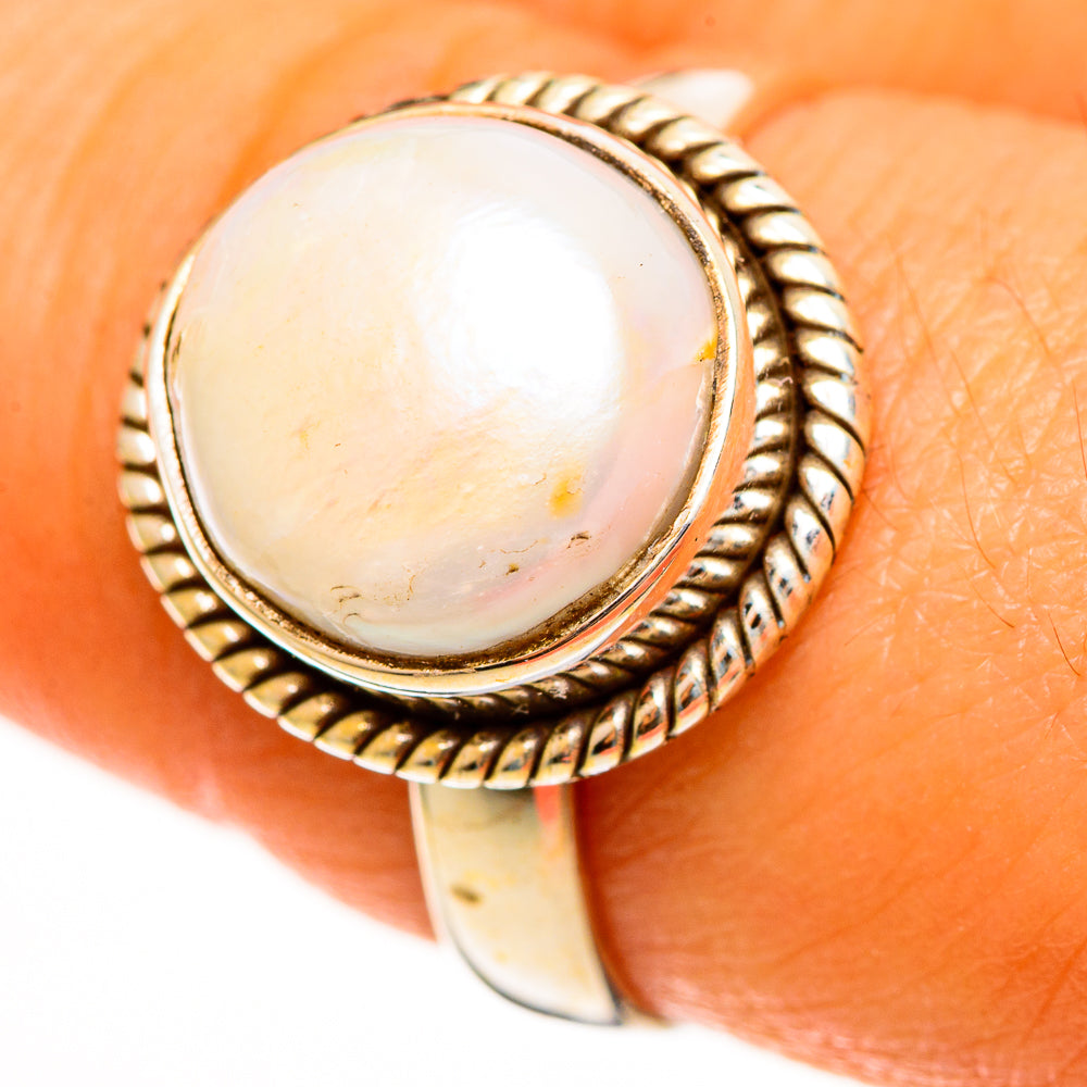 Cultured Pearl Rings handcrafted by Ana Silver Co - RING113391