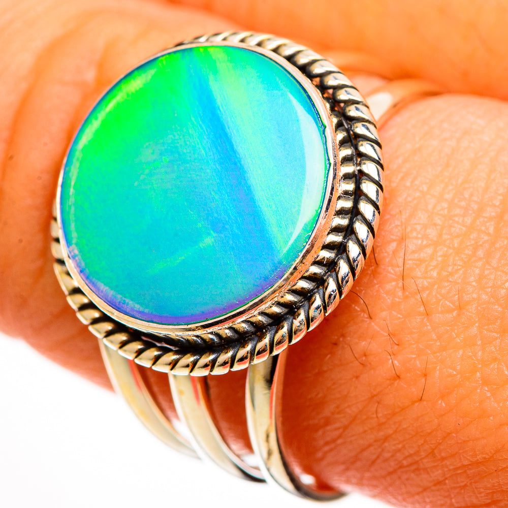 Aura Opal Rings handcrafted by Ana Silver Co - RING113397