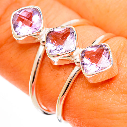 Kunzite Rings handcrafted by Ana Silver Co - RING113413