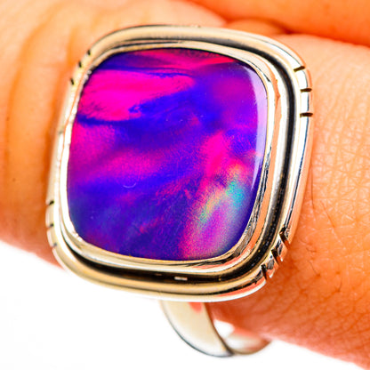 Aura Opal Rings handcrafted by Ana Silver Co - RING113414