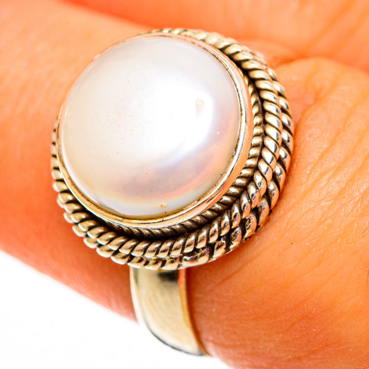 Cultured Pearl Rings handcrafted by Ana Silver Co - RING113417