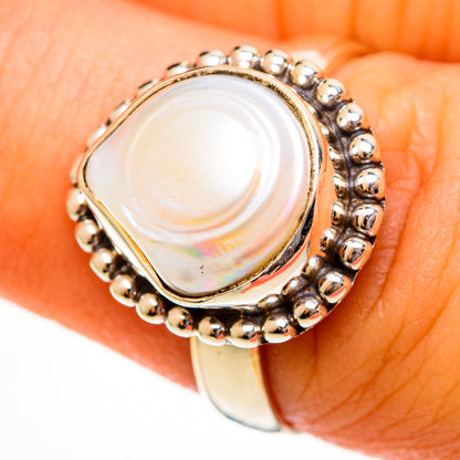 Mother Of Pearl Rings handcrafted by Ana Silver Co - RING113419