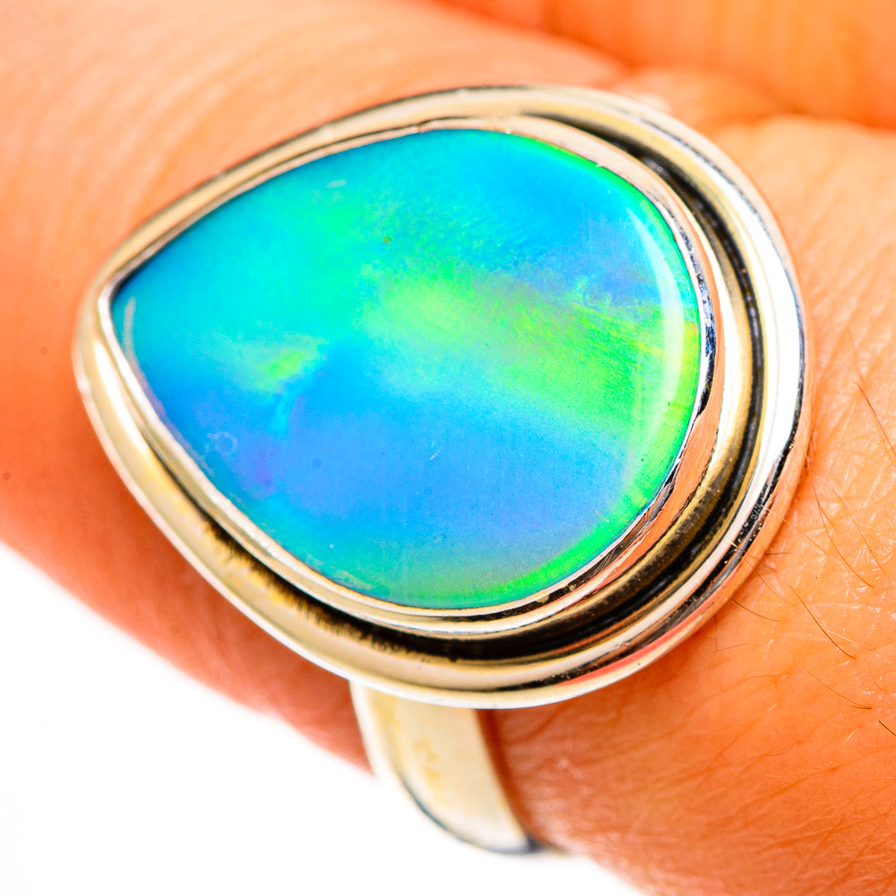 Aura Opal Rings handcrafted by Ana Silver Co - RING113422