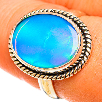 Aura Opal Rings handcrafted by Ana Silver Co - RING113423