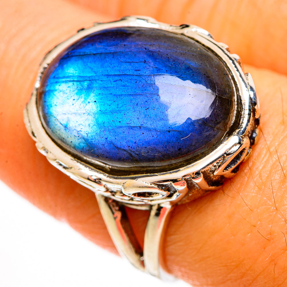 Labradorite Rings handcrafted by Ana Silver Co - RING113424